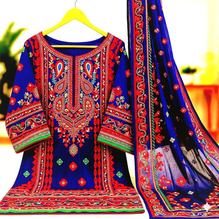 গুজরাটি থ্রী পিস (অরিজিনাল হাতের কাজের তৈরি)